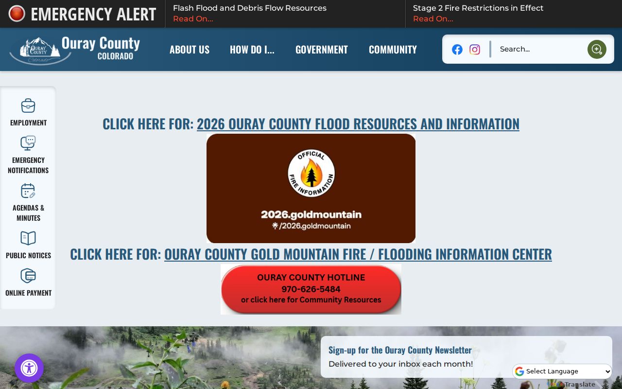 City of Ouray court records and county government context
