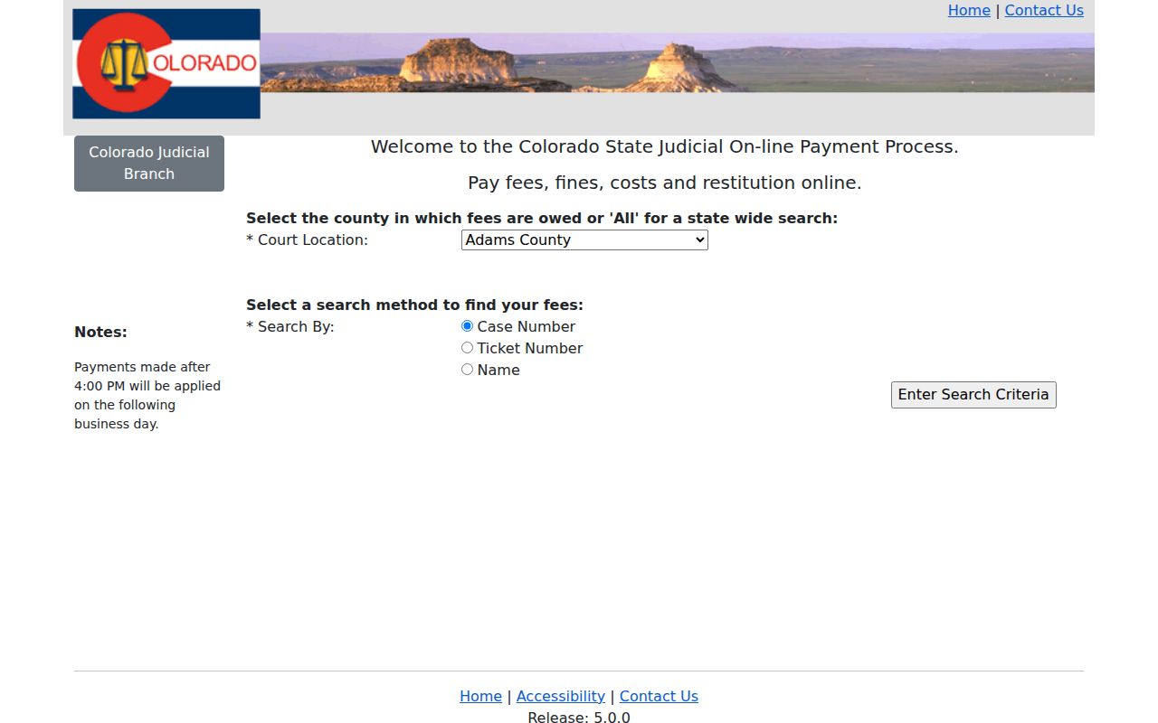 Ouray County traffic court online payment hours and limits